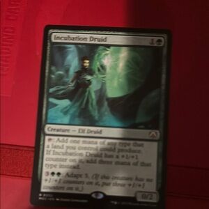 Magic: The Gathering Incubation Druid Card - Red and Green